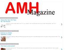 Tablet Screenshot of amhmagazine.com